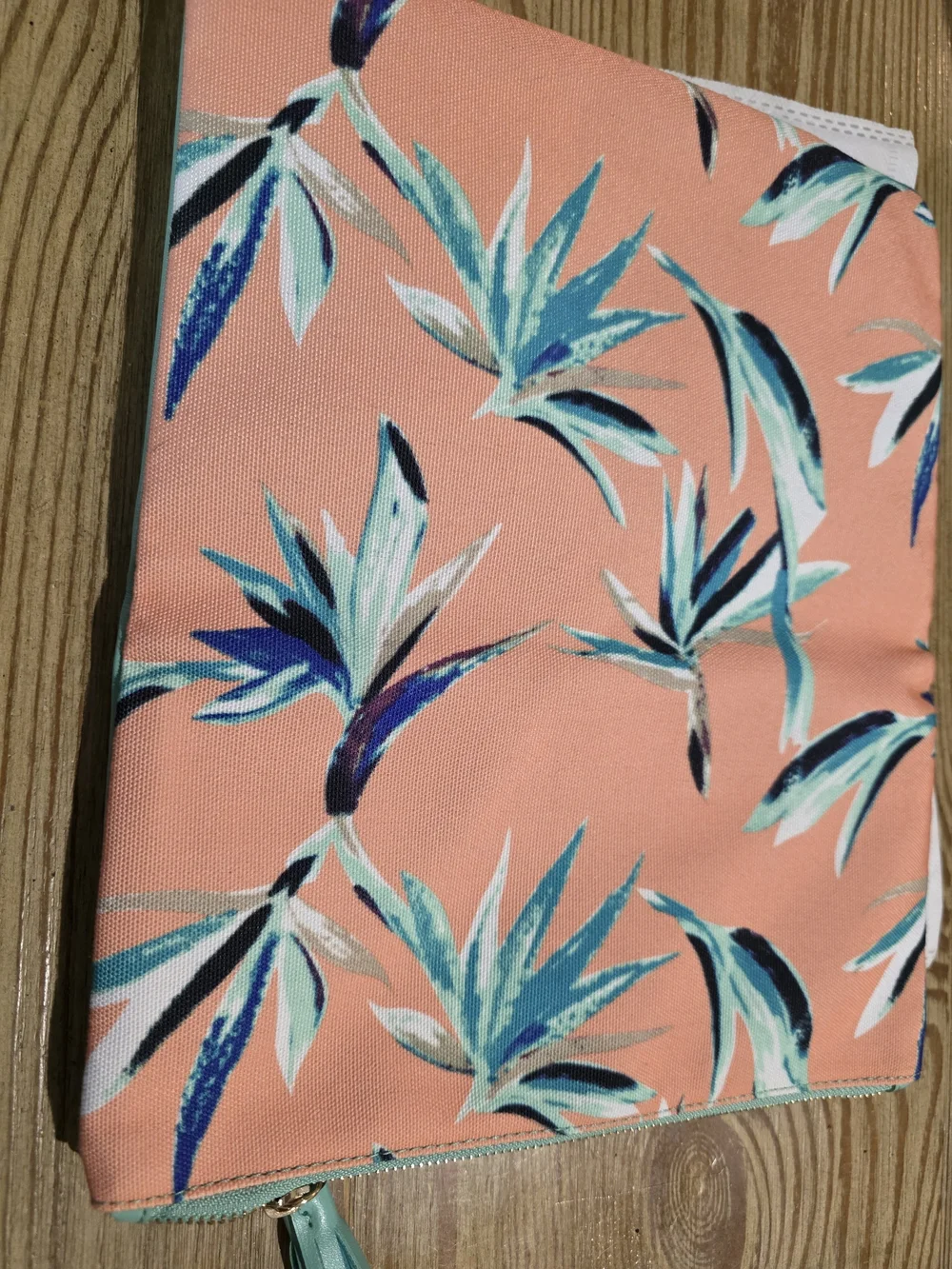 RACHEL PALLY REVERSIBLE CLUTCH - PARADISE Turquoise Floral Tassel Clutch tiffany